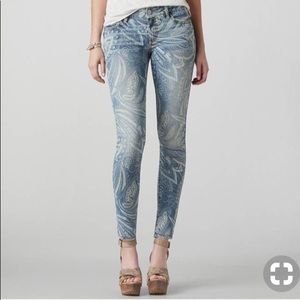 Distressed paisley jeans from American Eagle